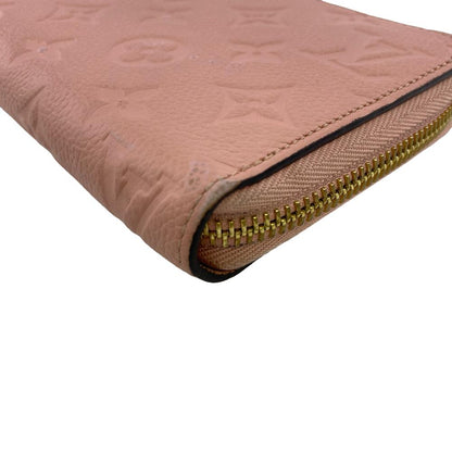 Louis Vuitton Long Wallet Purse M64090 Leather Pink Monogram Ann Platt Zippy Wallet