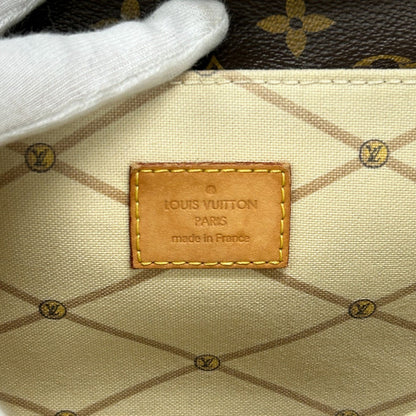 Louis Vuitton Shoulder Bag M43628 Leather Brown Monogram Summer Trunk Pochette Metis