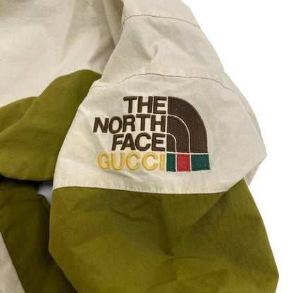 Gucci Other Outerwear Cotton Denim, Nylon White X Brown The North Face Hoodie Mens M