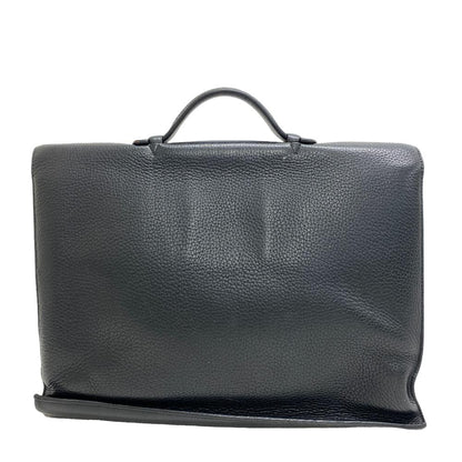 Hermes Business Bag Taurillon Clemence Black Sac Adepeche 38 Mens