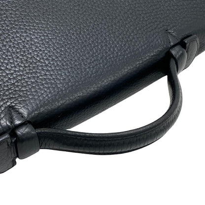 Hermes Business Bag Taurillon Clemence Black Sac Adepeche 38 Mens