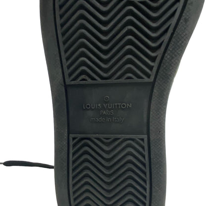 Louis Vuitton Sneakers Leather Black 2021 Rivoli Line Rainbow Mens 7