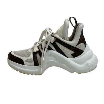 Louis Vuitton Sneakers Leather White Monogram Arclight Line Women 36