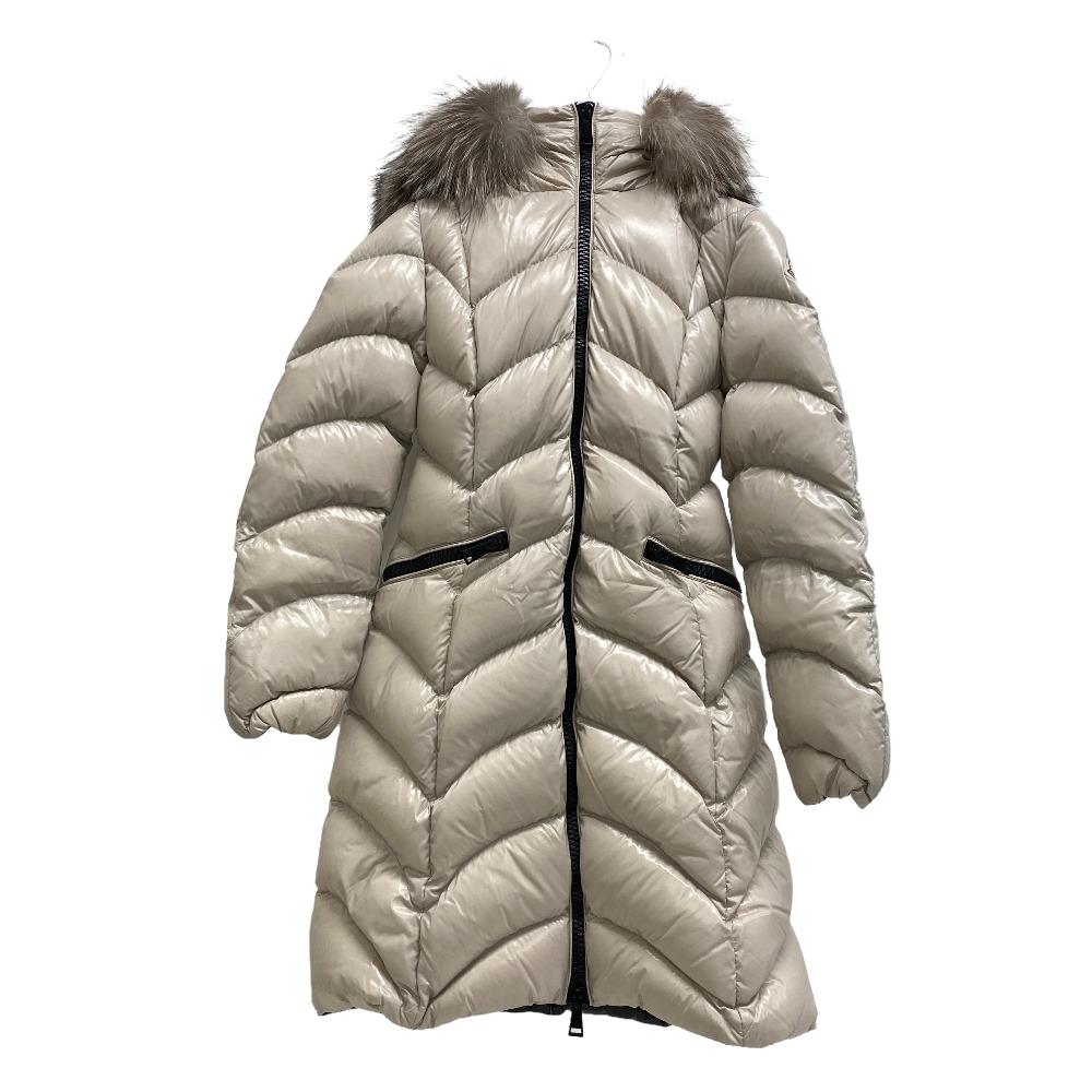 Moncler Down Jacket Nylon Beige 17 Years 00 Albizia Women 00