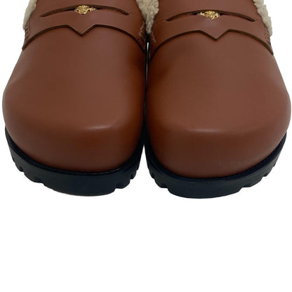Versace Mule Leather Brown Slide Sandals Medusa Mens 44