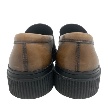 Todfs Loafers Leather Brown Coin Loafers Mens 8