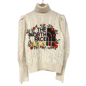 Gucci Knit Xkb2A Wool, Acrylic White High Neck Knit Xs(160/84Y)