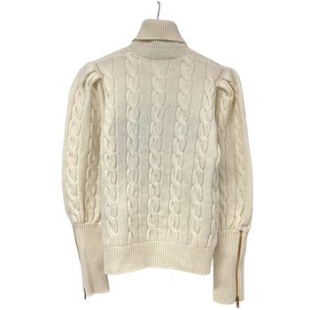 Gucci Knit Xkb2A Wool, Acrylic White High Neck Knit Xs(160/84Y)