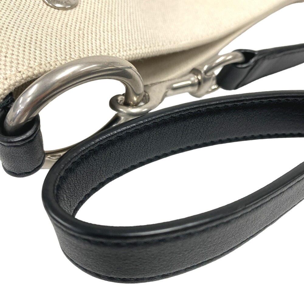 Saint Laurent Paris Shoulder Bag Canvas, Leather Beige Rive Gauche Women