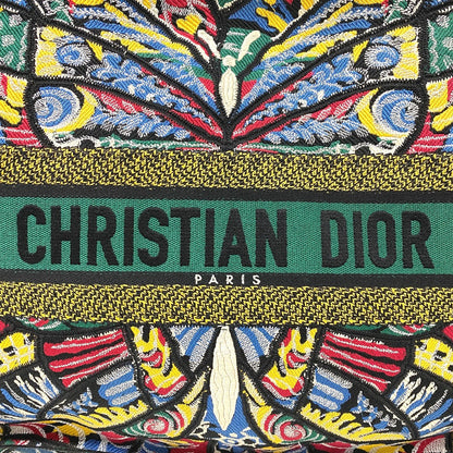 Christian Dior Tote Bag Canvas Multicolor Book Tote Large Women