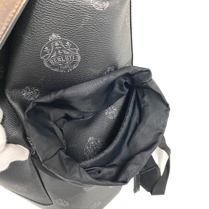 Berluti Backpack Pvc, Leather Black Hiker Mens