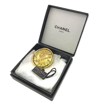 Chanel Brooch Gold Plated Gold 31 Rue Cambon 1135 Women