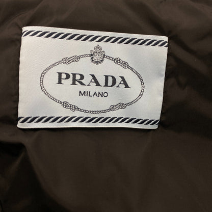 Prada Down Jacket 29F430 Nylon Black 21 Years 38 Triangle Logo Women 38