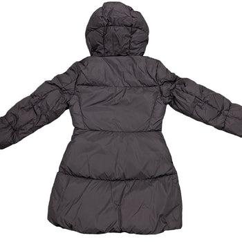 Prada Down Jacket 29F430 Nylon Black 21 Years 38 Triangle Logo Women 38