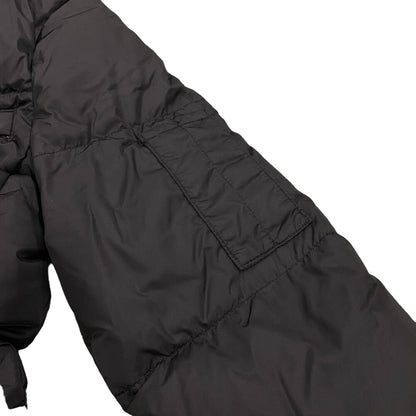 Prada Down Jacket 29F430 Nylon Black 21 Years 38 Triangle Logo Women 38