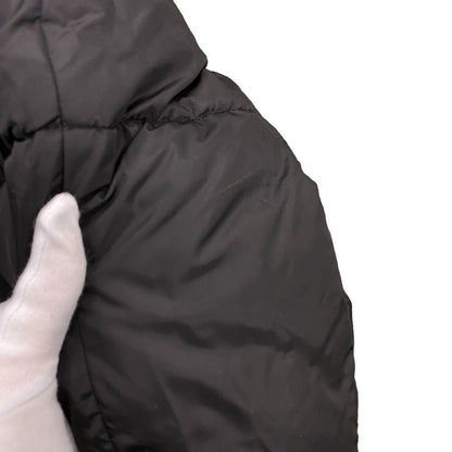 Prada Down Jacket 29F430 Nylon Black 21 Years 38 Triangle Logo Women 38