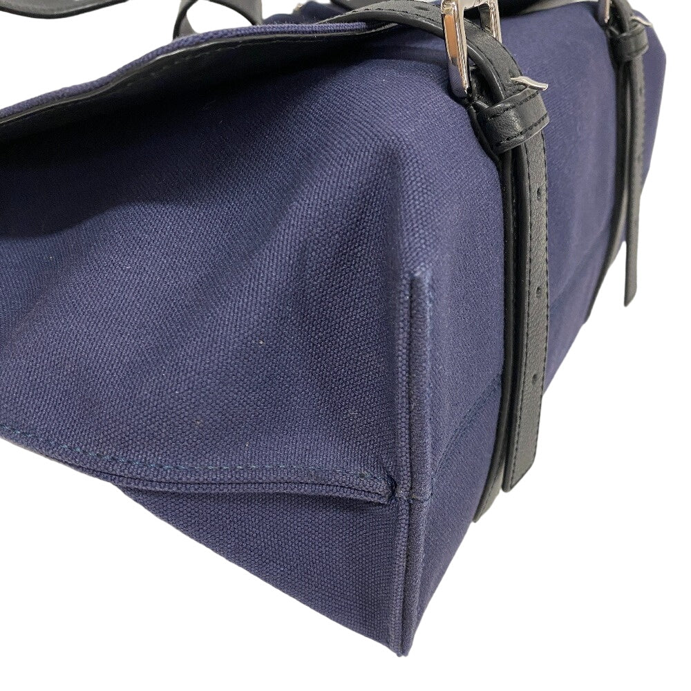 Loewe Shoulder Bag Canvas, Leather Navy Messenger Military Unisex(Unisex)