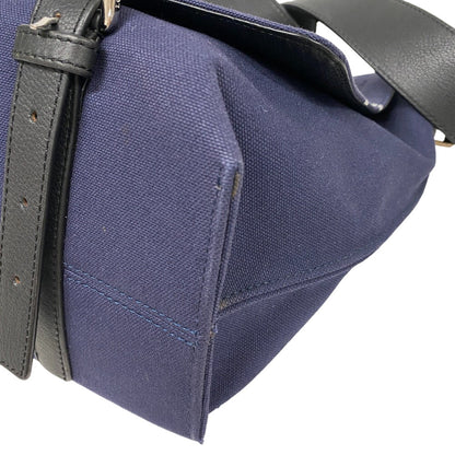 Loewe Shoulder Bag Canvas, Leather Navy Messenger Military Unisex(Unisex)