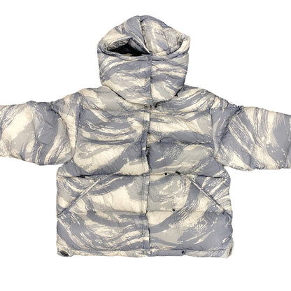 Moncler Down Jacket Nylon Gray Moncler Genius X Hike 22 00 Galenstockis Print Mens Tg00