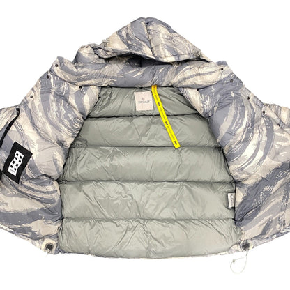 Moncler Down Jacket Nylon Gray Moncler Genius X Hike 22 00 Galenstockis Print Mens Tg00