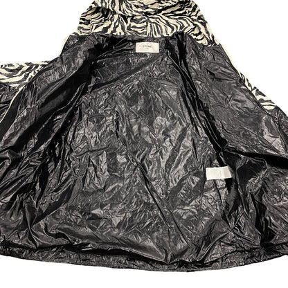Celine Nylon Jacket 2W537260Q Nylon Black 44 22Stainless Steel Zebra Look Loose Cut Jacket Mens 44