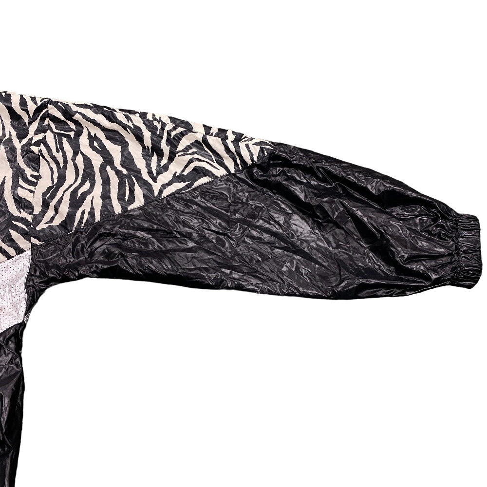 Celine Nylon Jacket 2W537260Q Nylon Black 44 22Stainless Steel Zebra Look Loose Cut Jacket Mens 44