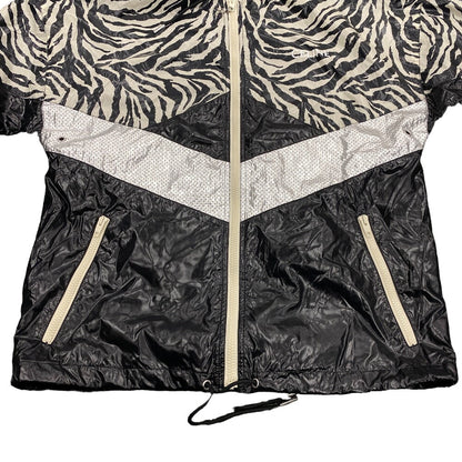 Celine Nylon Jacket 2W537260Q Nylon Black 44 22Stainless Steel Zebra Look Loose Cut Jacket Mens 44