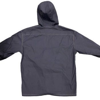Prada Hoodie Sc686 Cotton, Nylon Navy 23Stainless Steel Xs Mens