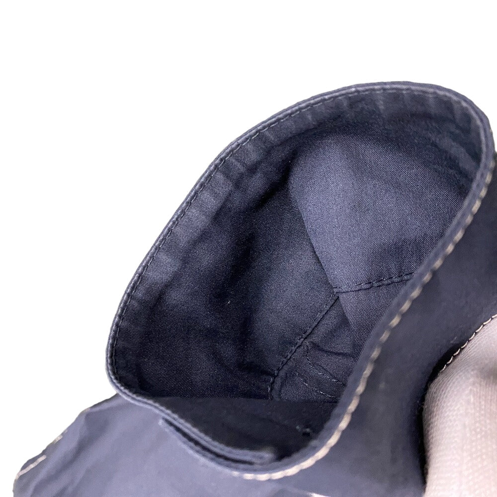 Prada Hoodie Sc686 Cotton, Nylon Navy 23Stainless Steel Xs Mens