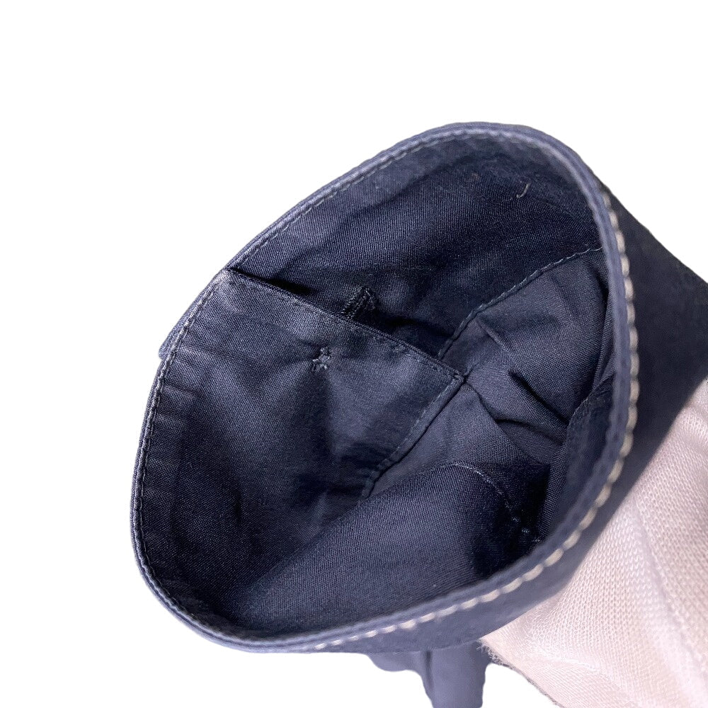 Prada Hoodie Sc686 Cotton, Nylon Navy 23Stainless Steel Xs Mens