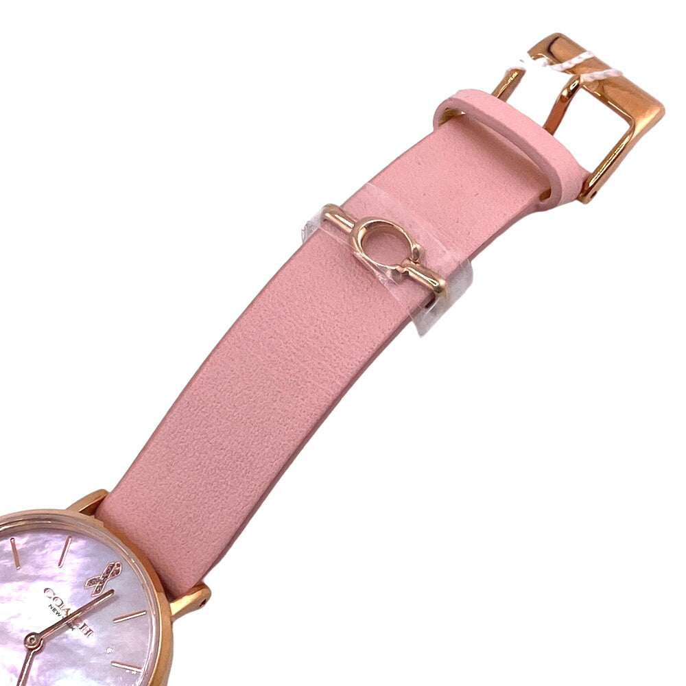 Coach Watches 14503628 Leather Pink Pink Pearl Women