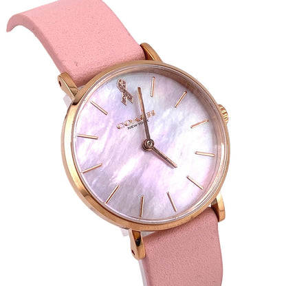 Coach Watches 14503628 Leather Pink Pink Pearl Women