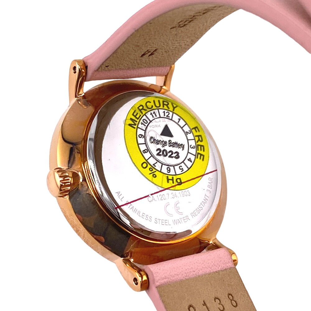 Coach Watches 14503628 Leather Pink Pink Pearl Women