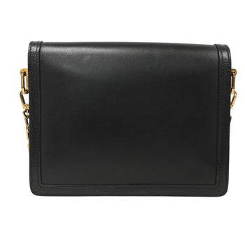 Louis Vuitton Shoulder Bag M55821 Leather Black Lv Lock Dauphine Mm Women