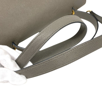 Celine Handbag Leather Gray Belt Bag Mini