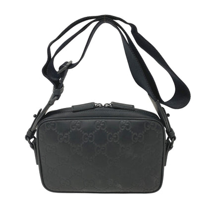 Gucci Shoulder Bag 771293 Rubber Black Gg Rubber Mens