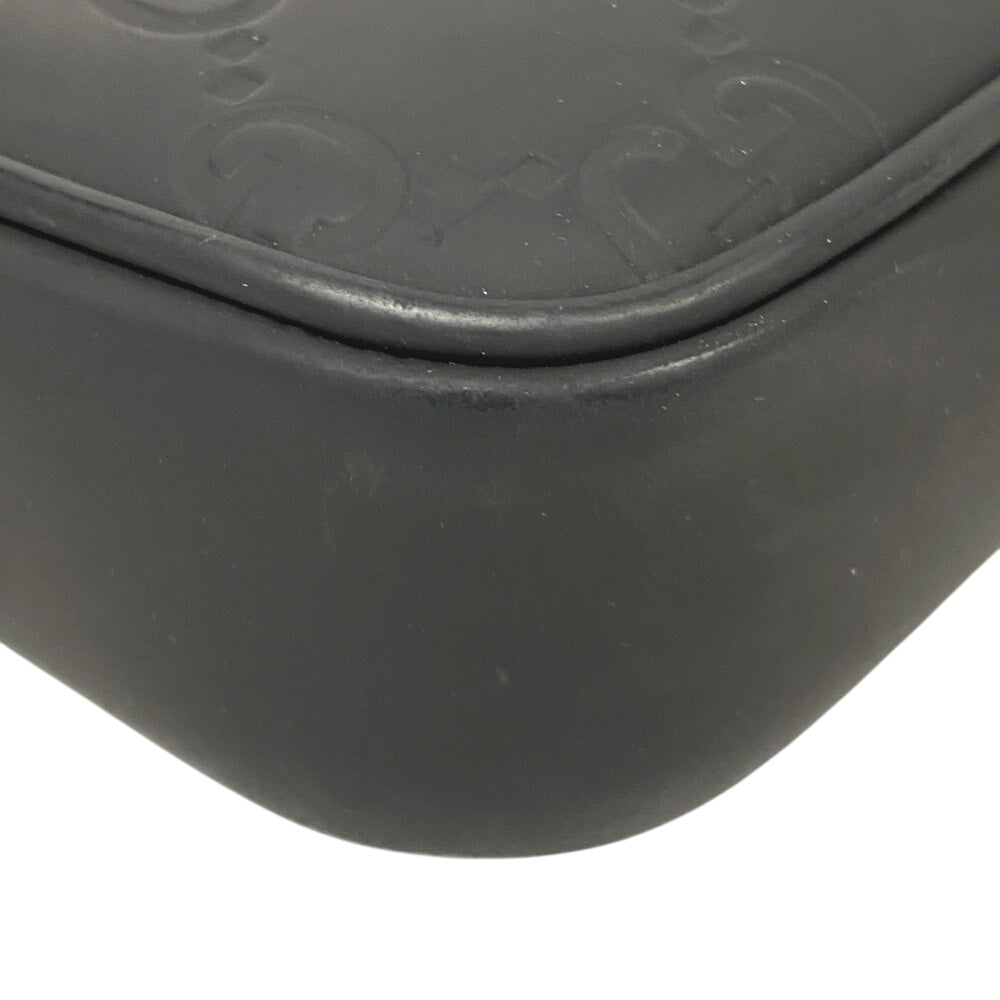 Gucci Shoulder Bag 771293 Rubber Black Gg Rubber Mens