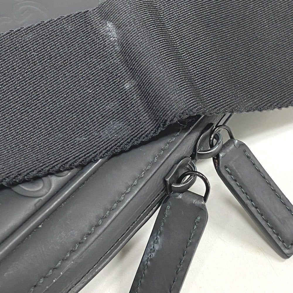Gucci Shoulder Bag 771293 Rubber Black Gg Rubber Mens