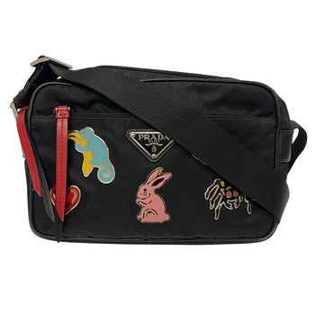 Prada Shoulder Bag 1Bc167 Nylon Black Test Women