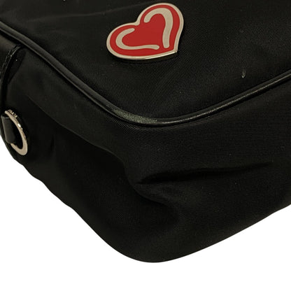 Prada Shoulder Bag 1Bc167 Nylon Black Test Women