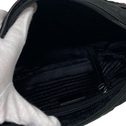 Prada Shoulder Bag 1Bc167 Nylon Black Test Women