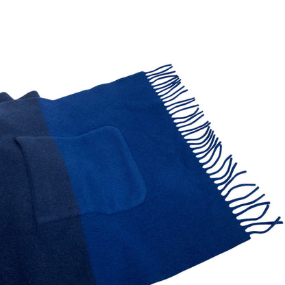 Hermes Scarf H259096S Cashmere Navy 22Aw Alumet Women