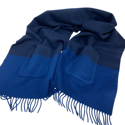 Hermes Scarf H259096S Cashmere Navy 22Aw Alumet Women