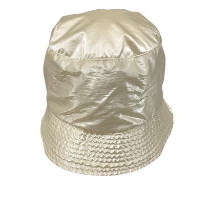 Moncler Other Hats Nylon Ivory Bucket Hat Logo Bucket 2022 Women M