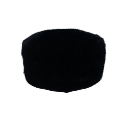 Prada Hat 1Ho149 Fur Black Women S