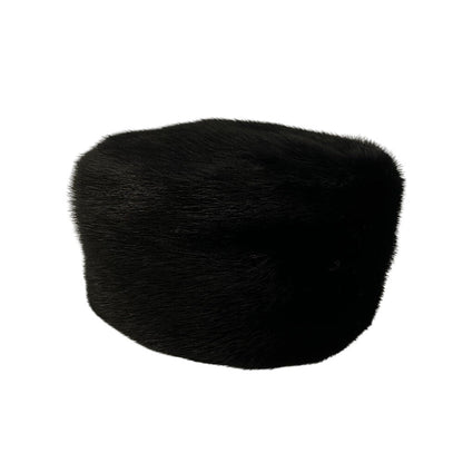 Prada Hat 1Ho149 Fur Black Women S