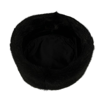 Prada Hat 1Ho149 Fur Black Women S