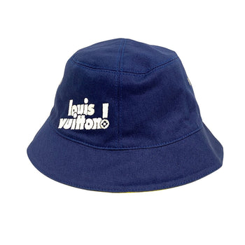 Louis Vuitton Hat Mp3124 Cotton, Polyester Blue Beckett Hat Everyday Lv Bonnet Unisex(Unisex) 60