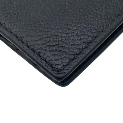 Prada Money Clip 2Mn077 Leather Black Card Case Safiano Leather Mens