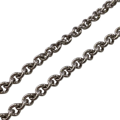 Hermes Necklace Buffalo Horn, Metal Silver Van Quatre Faubourg Mens(Unisex)